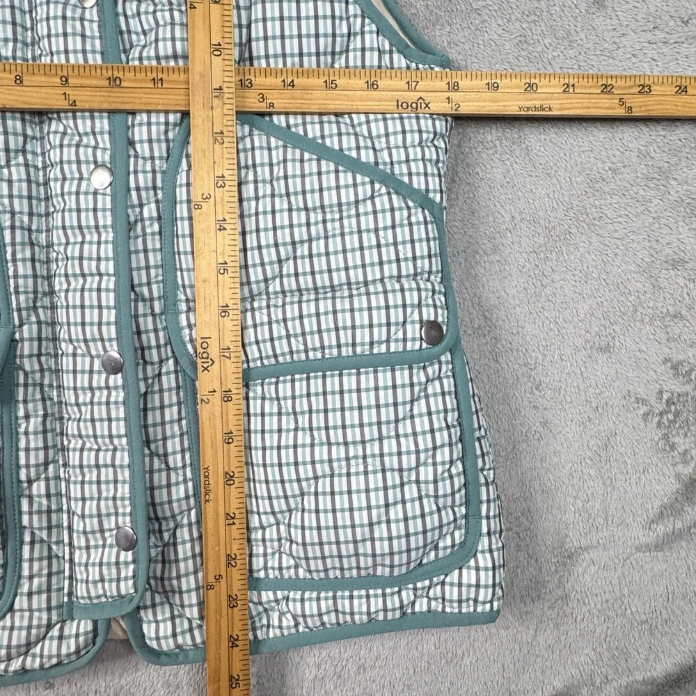 J. Crew Signature Puffer Vest Green PrimaLoft Small‎ Womens Excellent Condition! - Picture 9 of 14